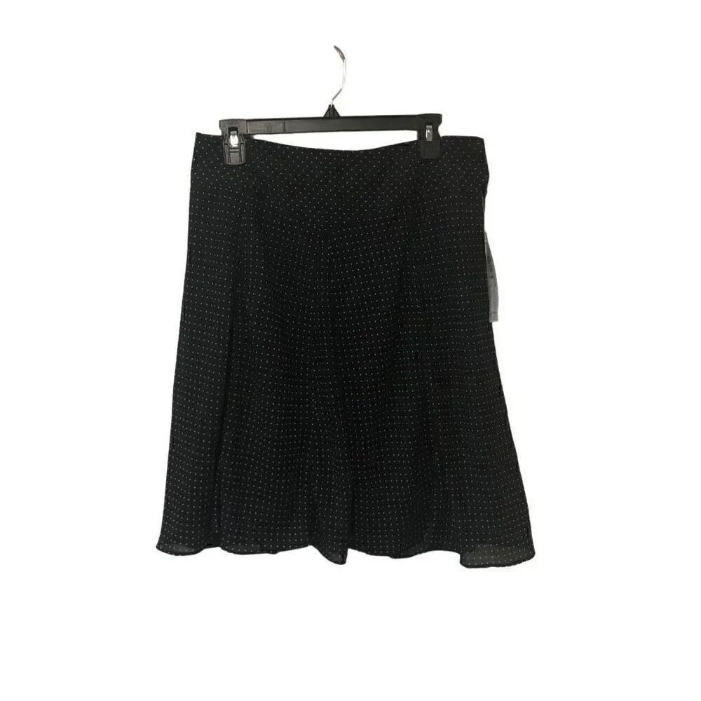 Sunny Leigh Size 12 Black and White Dot Skirt NWT - Picture 2 of 5